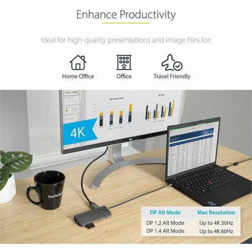 StarTech 115B-USBC-MULTIPORT USB-C multiport adapter with HDMI, Ethernet, USB ports and SD card reader - additional view 4