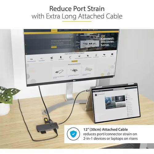 StarTech 115B-USBC-MULTIPORT USB-C multiport adapter with HDMI, Ethernet, USB ports and SD card reader - additional view 5