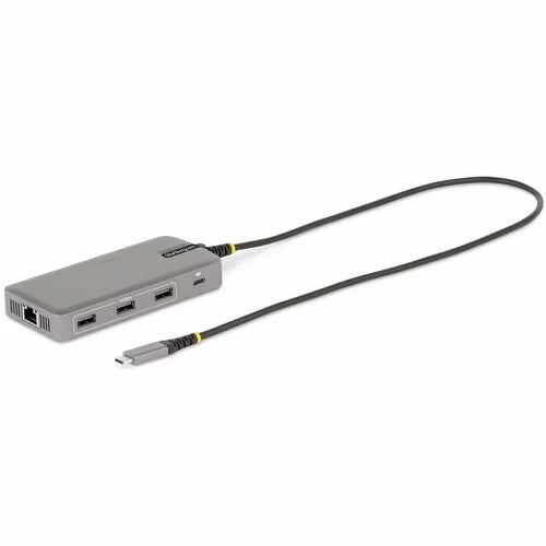 StarTech 117B-USBC-MULTIPORT USB-C triple monitor adapter with HDMI, DisplayPort, Ethernet and USB ports