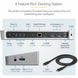 StarTech DK30CH2DPPD USB-C triple monitor docking station with HDMI, DisplayPort, Ethernet and USB ports - additional view 8