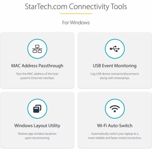 StarTech DK30C2DPPD hybrid USB-C and USB-A dual 4K docking station with HDMI, DisplayPort, Ethernet and USB ports - additional view 2