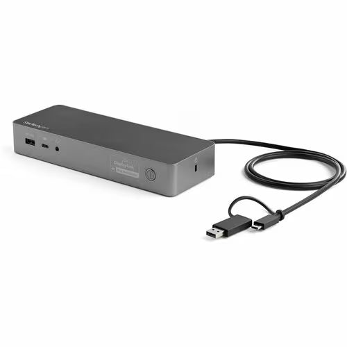 StarTech DK30C2DPEP hybrid USB-C and USB-A dual 4K docking station with Ethernet and USB ports