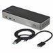 StarTech DK31C3HDPD hybrid USB-C and USB-A triple monitor docking station with HDMI, DisplayPort, Ethernet and USB ports