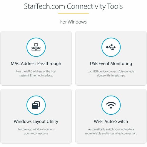StarTech DK31C3HDPD hybrid USB-C and USB-A triple monitor docking station with HDMI, DisplayPort, Ethernet and USB ports - additional view 9