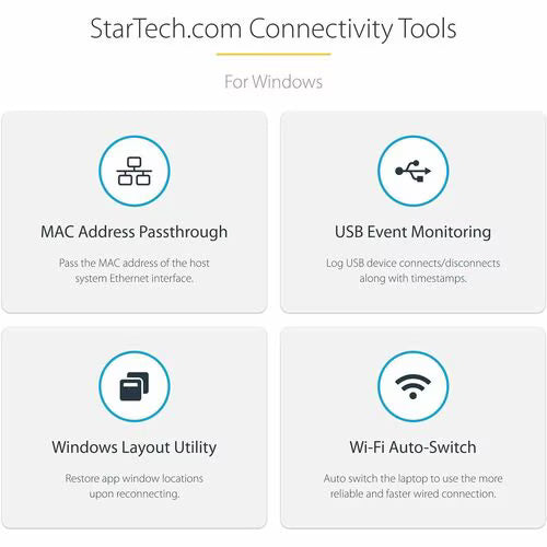 StarTech TB3CDK2DH USB-C docking station for MacBook with HDMI, DisplayPort, Ethernet and USB ports