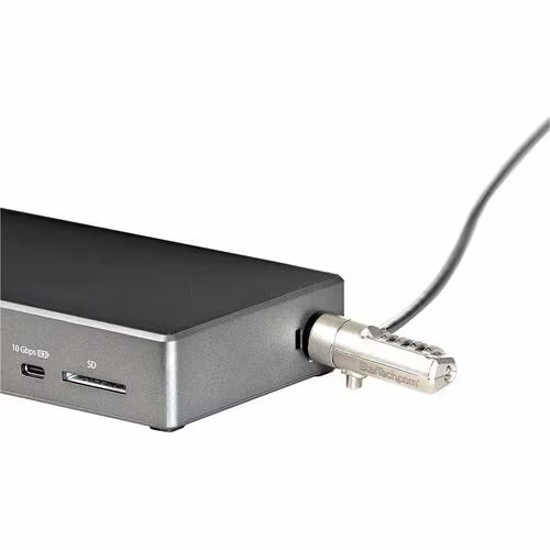 StarTech DK31C2DHSPD USB-C triple 4K docking station with HDMI, DisplayPort, Ethernet, USB ports and SD card reader