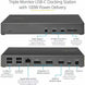 StarTech DK31C2DHSPD USB-C triple 4K docking station with HDMI, DisplayPort, Ethernet, USB ports and SD card reader