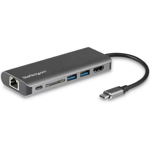 StarTech DKT30CSDHPD USB-C dock with HDMI, Ethernet, USB ports and SD card reader