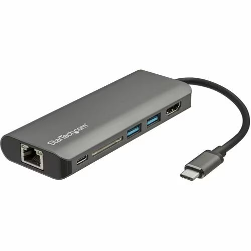 StarTech DKT30CSDHPD3 USB-C travel dock with HDMI, Ethernet, USB ports and SD card reader