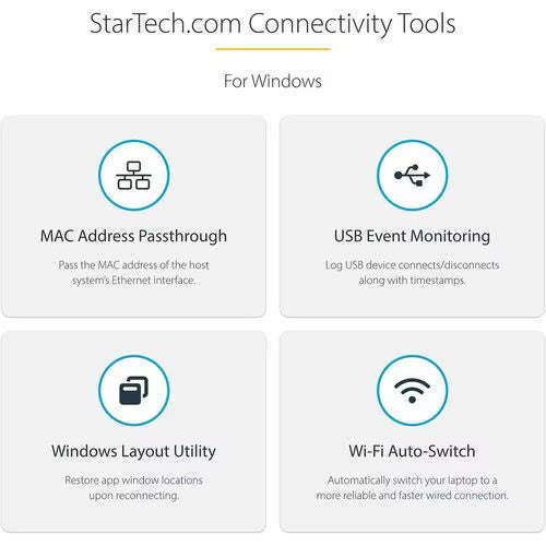 StarTech DKT31CHPDL USB-C multiport adapter with HDMI, Ethernet, USB-A and USB-C ports