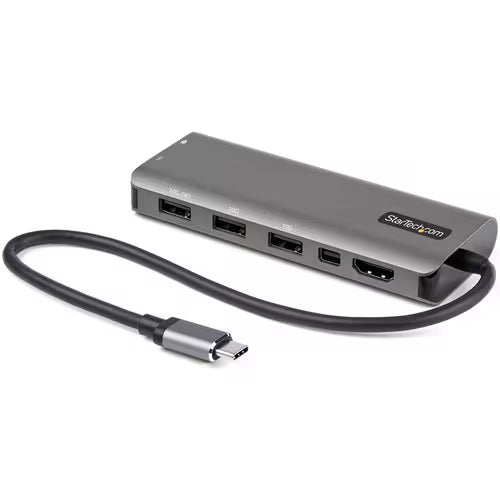 StarTech DKT31CMDPHPD USB-C multiport adapter with HDMI, Mini DisplayPort, USB-A and USB-C ports