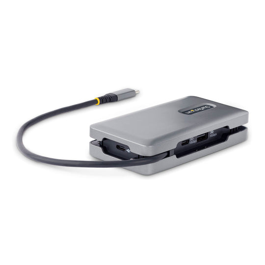 StarTech DKT31CDHPD3 USB-C adapter showing port layout for business laptop setup