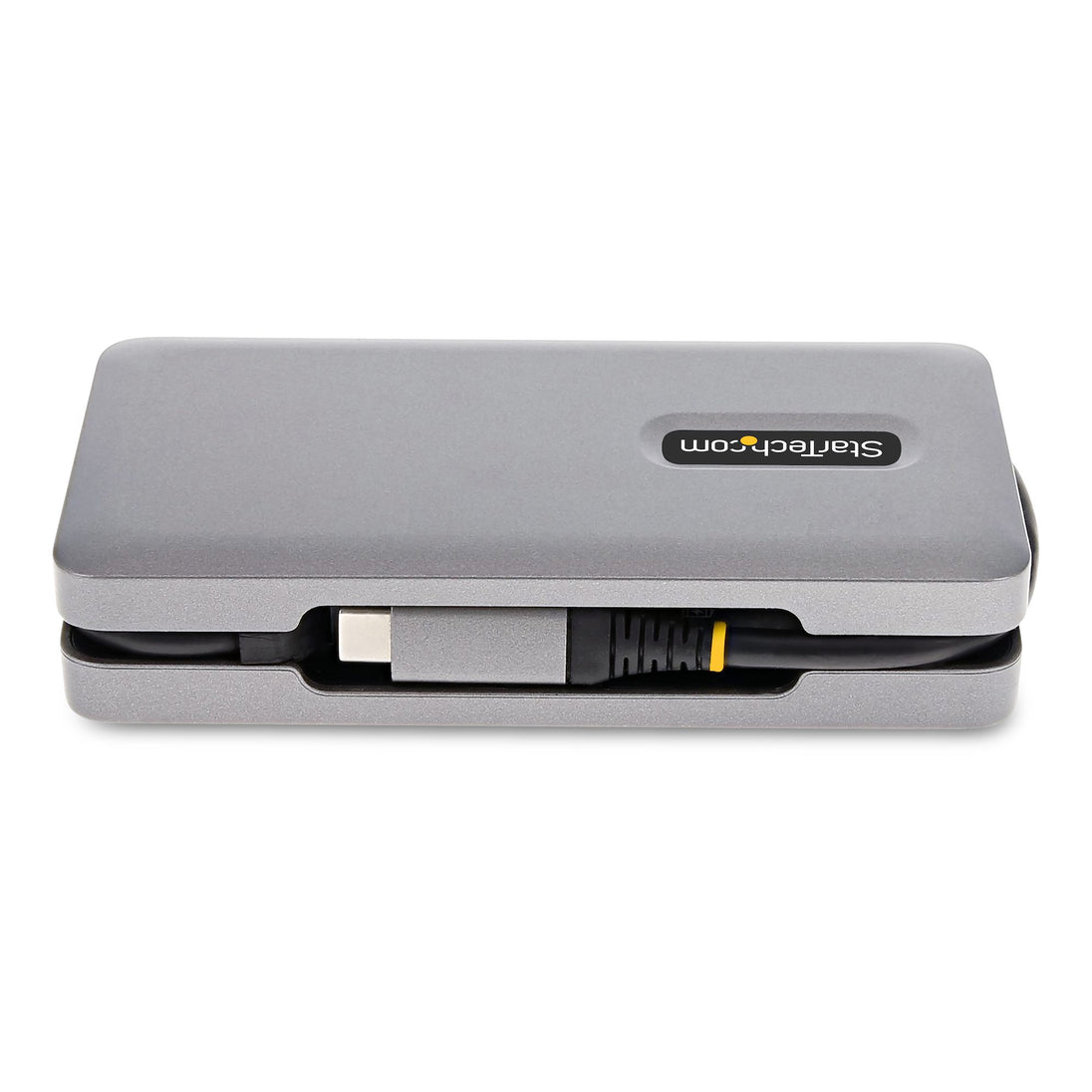 StarTech DKT31CDHPD3 USB-C adapter showing port layout for business laptop setup