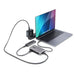 StarTech DKT31CDHPD3 USB-C adapter showing port layout for business laptop setup